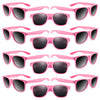 Astaron 12 Pack Party Novelty Sunglasses Bulk Neon Party Favors For Beach Wedding Party Pool Party Supplies, Pink