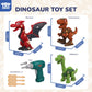 TOY Life 3-Pack Take Apart Dinosaur Toys for Kids 3 5 7 Kids Dinosaur Toys with Electric Drill Dinosaur Birthday Gifts Take Apar