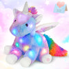Cozyworld 16.5' Unicorn Light Up Unicorn Stuffed Animal Glowing Soft Plush Toys Decor Birthday Christmas Children'S Day Gifts For Toddlers Boys Girls Kids