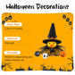 Wonuu Halloween Rubber Duck Witch Duck Car Decorations Halloween Accessories Witch Hat Pumpkin Skull And Cloak, Orange&Long Black Skirt
