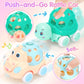 Baby Gift For 1-2 Year Old Girl, 10-In-1 Montessori Toys Bus For Baby 6-12-18 Months+, First Christmas And Birthday Gifts, Blue