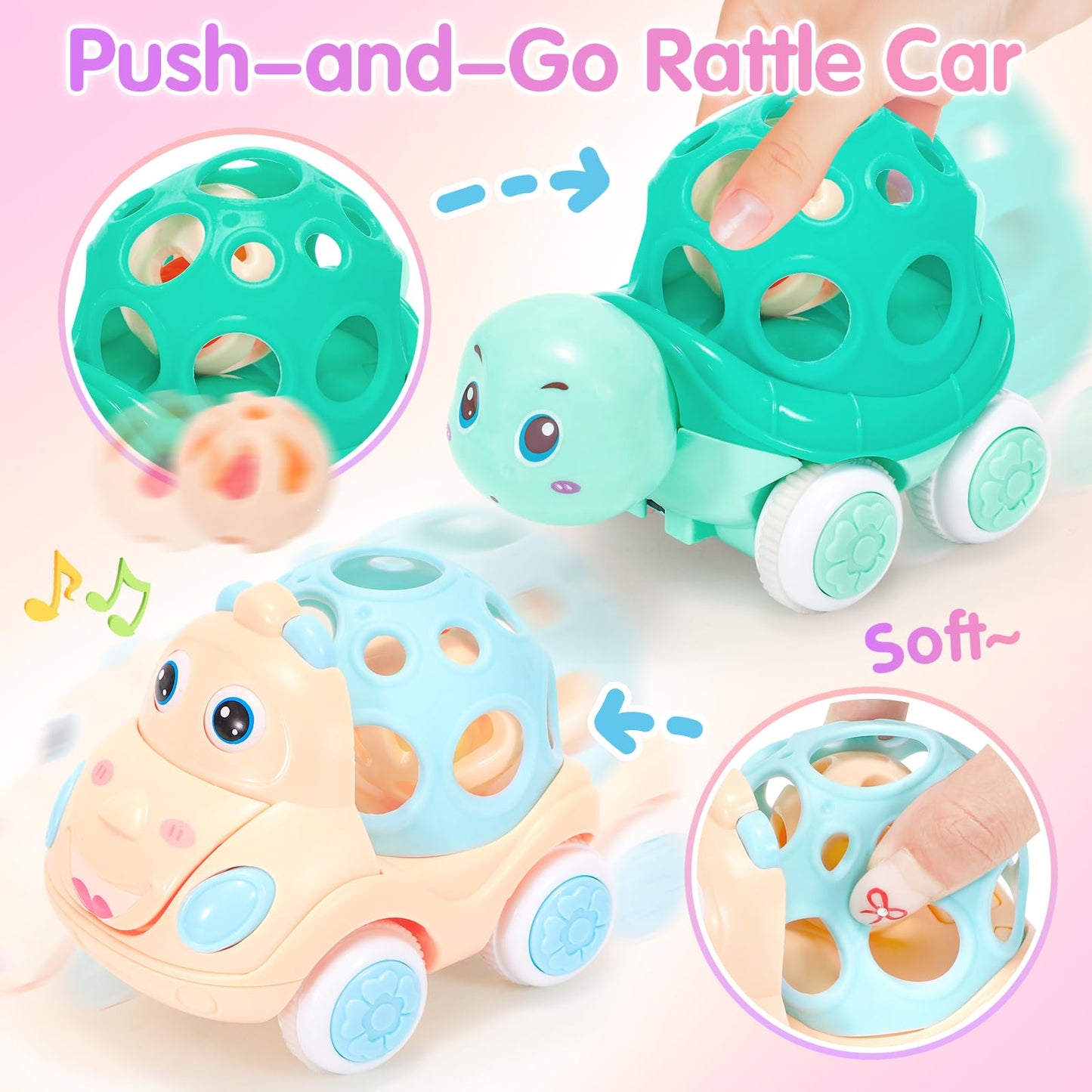Baby Gift For 1-2 Year Old Girl, 10-In-1 Montessori Toys Bus For Baby 6-12-18 Months+, First Christmas And Birthday Gifts, Blue