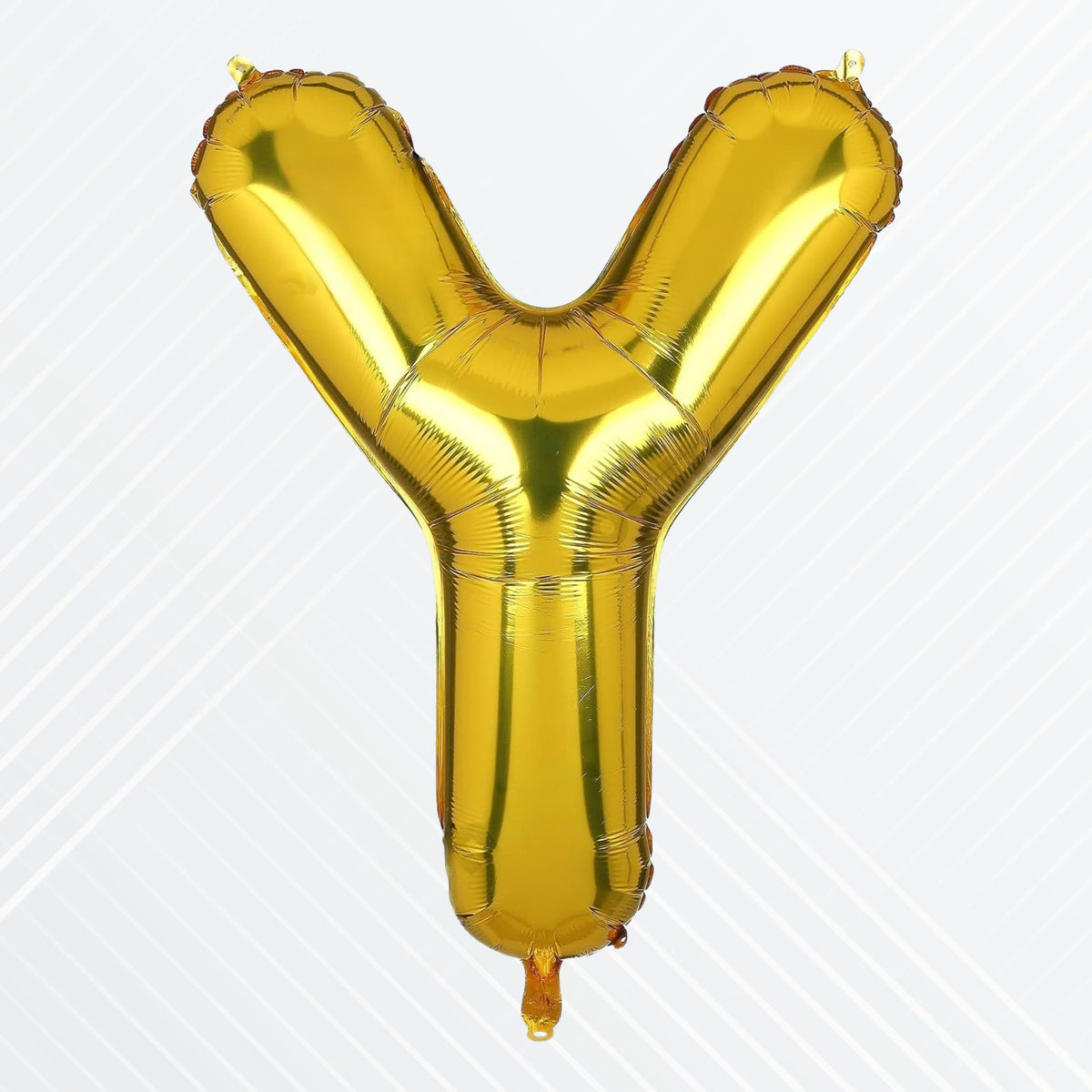 Flyloons Gold Alphabet Letter Foil Balloons for Name Y Birthday Decoration Items, Anniversary, Baby Shower, Bachelorette, Weddin
