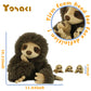 Yohaki Sloth Plush Animal, 11.02'' Cute Stuffed Sloth With 3 Baby Sloths, Easter Stuffed Sloth Animal, Washable Plush Toys, Cute