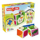 Geomag Magicube Fruit 4-Piece Magnetic Cubes Building Set, Toddlers & Kids Ages 1.5+, Stem-Endorsed Educational Toy, Swiss-Made, Creativity & Early Learning Fun, 6 Adorable Building Ideas