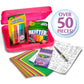 Crayola All That Glitters Art Case (50+pcs), Glitter Crayons & Coloring Supplies, Kids Art Set, Gifts for Girls & Boys, Ages 5+