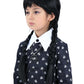 Bettecos Long Black Braided Wig For Girls With Necklace Heat Resistant Synthetic Pigtails Hair Wigs For Kids Halloween Party Cos