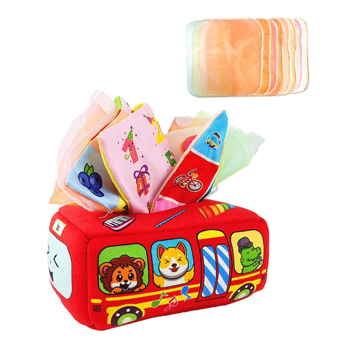 Bnf Sensory Pull Along Tissue Box Game Motor Skill Toy For Boys And Girls Kids