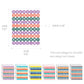 Monolike Retro Candy Alphabet Stickers Set - 6 Design Stickers, 18 Sheets In Total