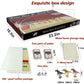 Large 21 Inches Horse Racing Board Game With 11 Luxury Metal Horses Thickened Wood Game Chessboard Including Dice And Cards Fini