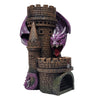 Forged Dice Co. Dragon’S Keep Dice Tower - Hand Painted Dice Rolling Tower Castle With Led Lights, Made From Heavy Duty Resin - Compatible With Dnd Accessories, D&D 5E, Standard Rpg Dice (Purple)