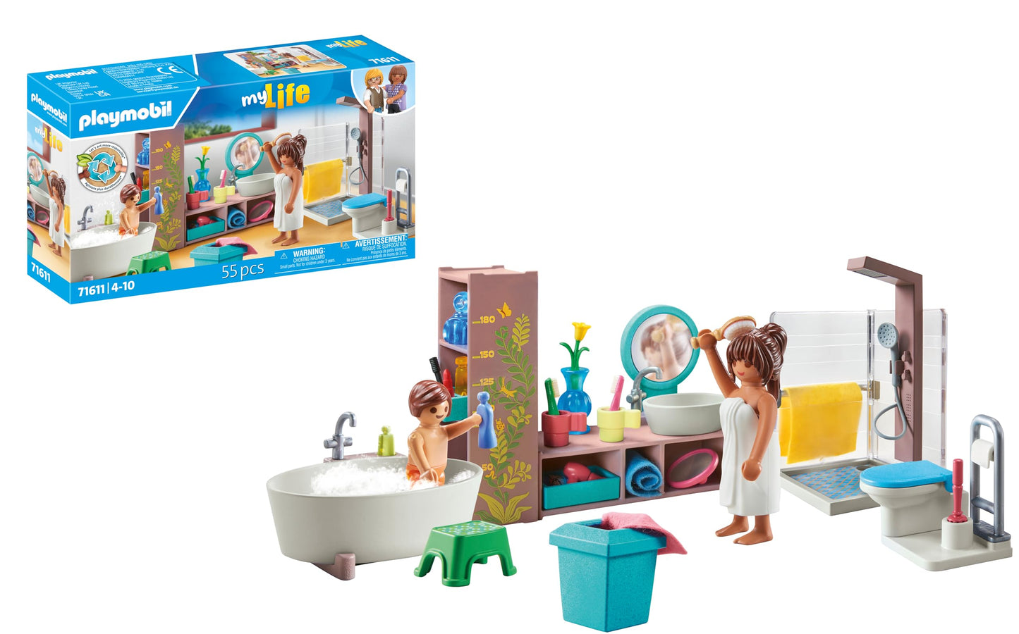 Playmobil Mylife 71611 Garden With Two Figures And Numerous Accessories, Made From Over 80% Recycled And Biobased Materials, Det