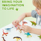 Recur Dinosaur Figure Toys Mini Dino Figurines For Kids Jurrassic Dinosaurs, 100% Hand-Painted, Cake Topper Small Tabletop Figure - 12 Pcs