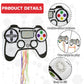 Wernnsai Video Game Piñata - Game Controller Piñata Bundle With Blindfold And Bat For Boys Piñata Gaming Theme Party Decoration Supplies Pull String Piñata For Birthday Party Celebration
