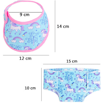 Sotogo 20 Pieces Doll Diapers Doll Underwear Doll Bibs Doll Accessories For 14-18 Inch Baby Dolls And American Doll