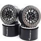 Txxrcss RC 2.2 Aluminum Alloy Beadlock Wheels and Tires Upgrades Accessories Rims for 1/10 SCX10 TRX4RC4WD and D90 RC Crawler Ax