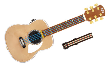 Little Tikes My Real Jam Acoustic Guitar with Strap, Musical Instrument with 4 Modes, Play Any Song with Bluetooth, Gift for Kid
