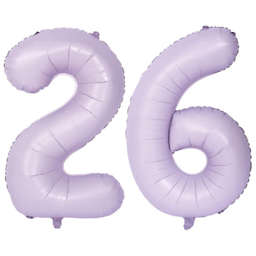 40 In Matte Purple Number Balloons Helium Foil Mylar Balloon Birthday Party Banquet Decoration Digital 26
