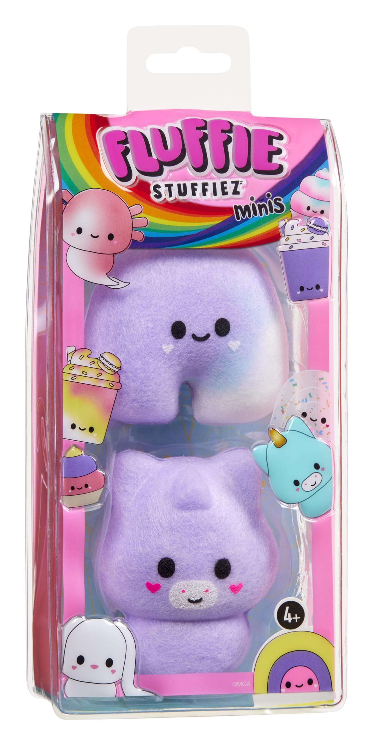 Fluffie Stuffiez Rainbow & Unicorn Minis Collectible Feature Plush, Surprise Reveal Unboxing Soft And Squishy Tactile Play Fidge