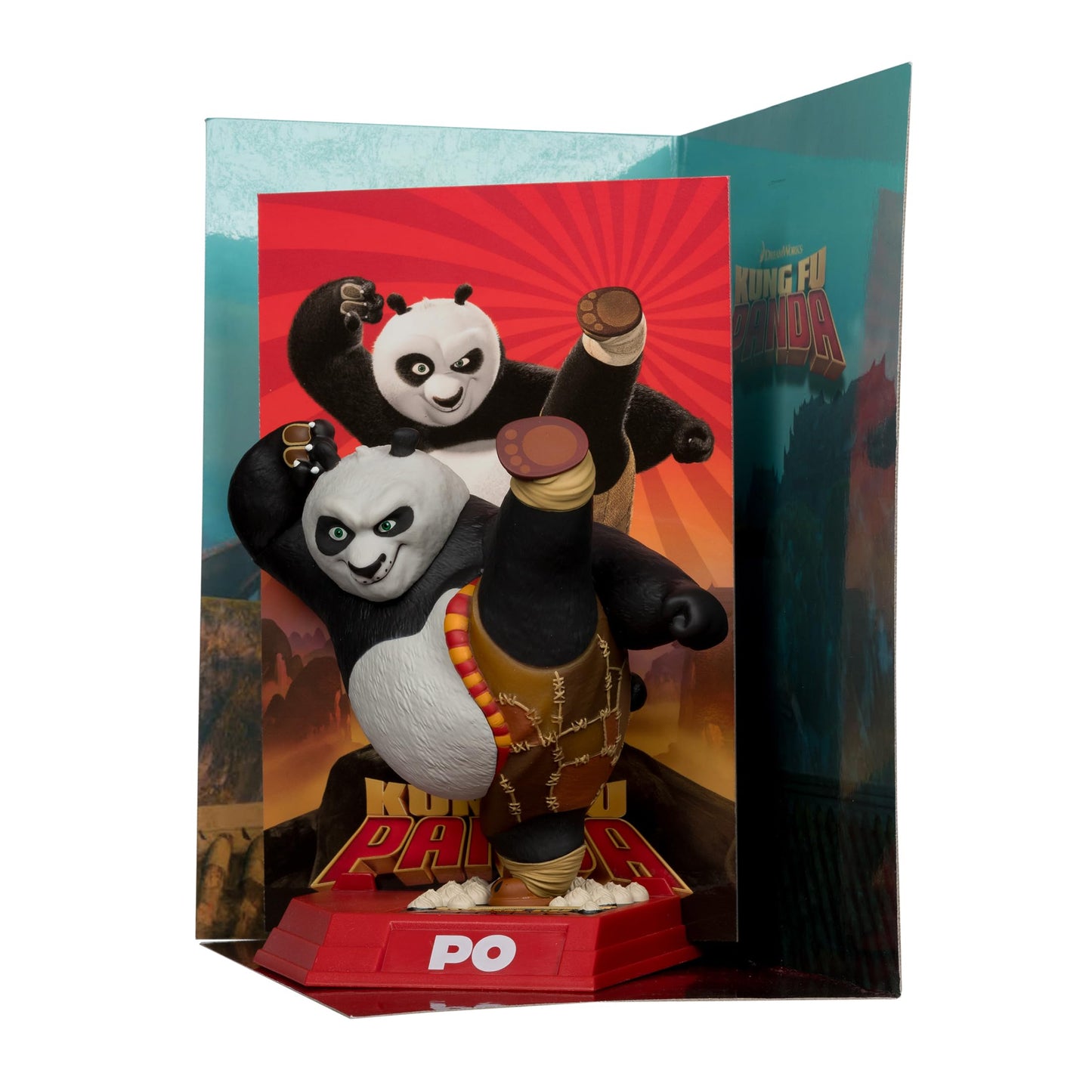 McFarlane Toys Po (Kung Fu Panda) 6in Posed Figure - Multicolor Plastic, Model 14081