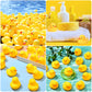 Zhanmai 300 Pcs Rubber Duck Bath Toys, Mini Float Squeak Ducks Bulk For Tiny Baby Shower Preschool Bathtub Toy Pool Party Supplies Birthday, Yellow(2.17 X 1.97 X 1.65 Inch)