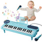 Keyboard Piano for Kid  37 Keys Baby Piano Music Keyboard with Microphone & Music Stand  Portable Instruments for Toddler 1-3  Beginners Electric Educational Birthday Gift for Boy Girl Age 2 3 4