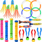 Cakuni Underwater Swim Pool Diving Toys - Summer Swimming Dive Toy Sets - Water Rings,Sticks,Octopus,Torpedo Bandits & Balls For Kids