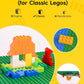 Pokiiulk 20 Green Building Baseplates, Classic Size 10"x10", Compatible with All Major Brands, Plastic Material