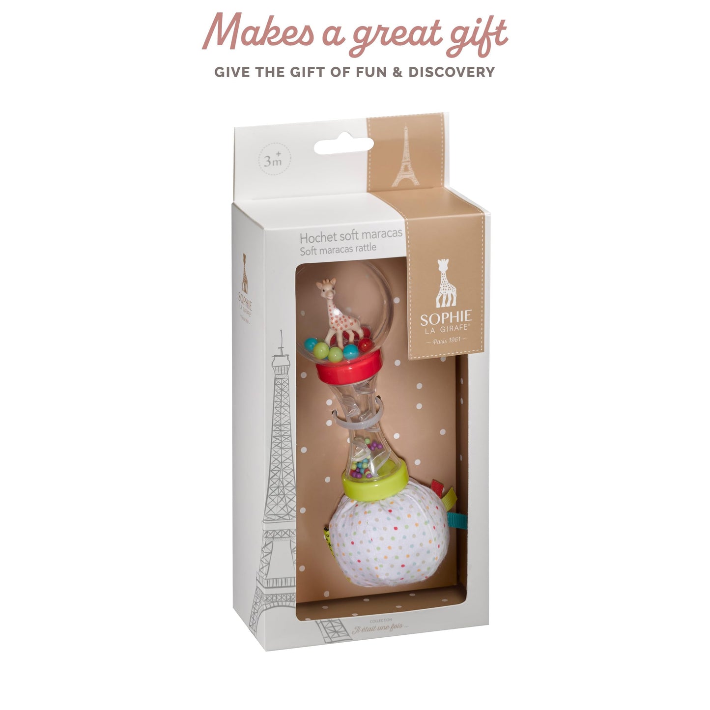 Sophie la girafe | Soft Maracas Rattle | Fun & Easy to Grasp | Colorful and Entertaining