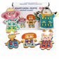 CALANDIS Kids Sewing Lacing Toy Develops HandEye Coordination Wooden Lacing Board Set ChildCentered Influenced Cartoon Charact