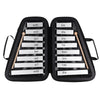 Huyan 16 Keys Glockenspiel 16Note Aluminum Plate Xylophone Early Educational Musical Percussion Instrument With Case Mallets Fo