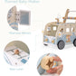 Robotime Wooden Baby Walker, Baby Push Walker, Baby Activity Center Toys, Ajustable Speed Multi-Functional Baby Walker With Whee