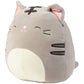 Squishmallows 8-Inch Tally The Grey Cat - Official Jazwares Plush - Collectible Soft & Squishy Kitty Stuffed Animal Toy - Add To Your Squad - Gift For Kids, Girls & Boys