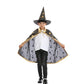 Newland Kids Wizard Cape Costume, 3-10 Years Wizard Cape And Hat, Kids Cloak Party Set - Halloween, Cosplay, Dress-Up