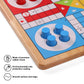 Crobyi 12 Inches Ludo Board Game + Snakes&Ladders Board Game, 2 In 1, Classic Board Game For Adults And Kids, Including 1 Game B
