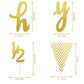 6 Months Banner Happy Birthday Banner Happy 1/2 Birthday Banner Glitter 1/2 Half Year Cake Topper Triangle Flag Banner For Half Year Baby Shower Birthday Party Decoration, Pre-Strung (Gold)