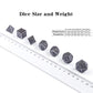 DnDnD Acient Silver Metal DND Dice Set, 7PCS D&D Metal Dice with Metal Case for Dungeons and Dragons, Shadowrun, Pathfinder, Sav