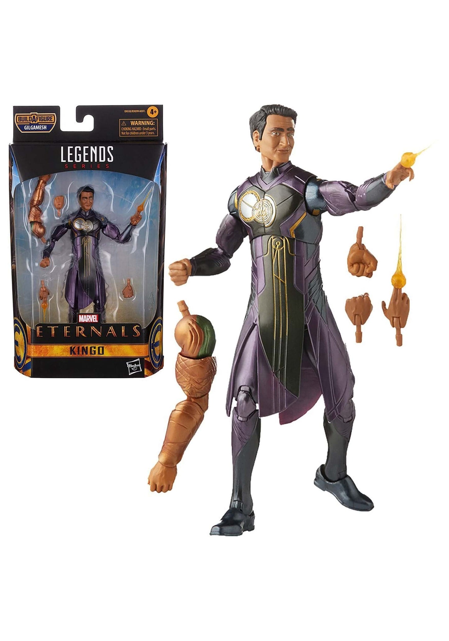 Marvel Hasbro Legends Series The Eternals 6-Inch Action Figure Toy Kingo  Movie-Inspired Design  Includes 4 Accessories  Ages 4 and Up