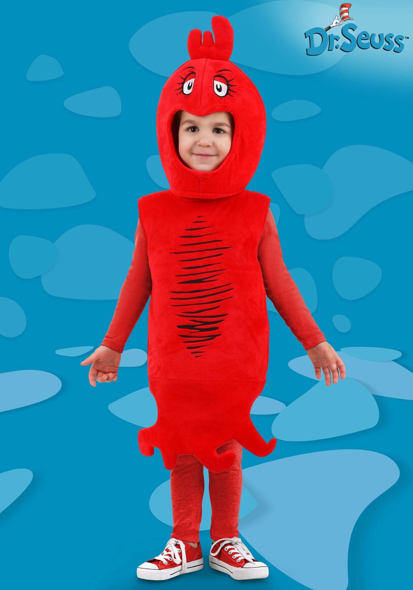 Elope Dr. Seuss One Fish Two Fish Red Fish Blue Fish Costume X-Small
