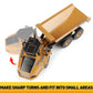1/50 Scale Diecast Articulated Dump Truck, Metal Engineering Vehicle Construction Models Toys for Kids (Articulated Dump Truck)