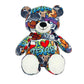 PLUSHOLOGY I Love Texas Graffiti Teddy Bear Eco Friendly Stuffed Animal; Cuddly Soft Velboa Plush Animal for Kids 3 Years Old to mature-themeds; Child-Safe Embroidered Face Details (10 Tall When Seated)