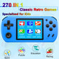 Great Boy Handheld Games For Kids Aldults With 270 Classic Retro Video Game 3.0'' Color Screen Tv Output Rechargeable Arcade Gaming Player,Support 2 Players Gamepad Birthday Xmas Gift(Blue)