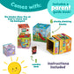 Peaceable Kingdom Where's Bear? Stacking Block Game, Wood, Medium, Multicolor for 2 Year Olds