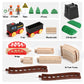 Asweets Wooden Train Set For Toddler,40 Piece With Train Track Electric Operated Fits Thomas,Brio,Melissa And Doug Magnet Batter