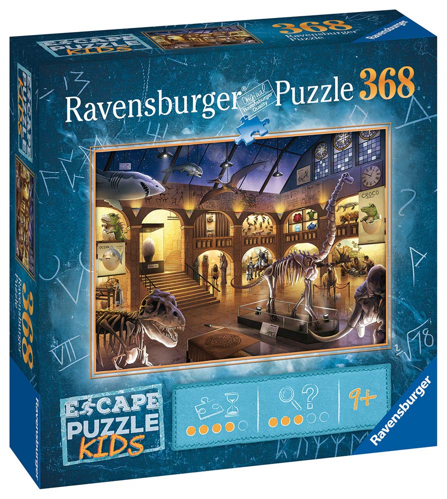 Ravensburger Museum Mysteries Escape Puzzle - 368 Piece Jigsaw For Kids | Exciting Storyline | Mathematical Riddles | Quality Materials | Climate Pledge Friendly