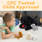 Muiteiur 5 Pcs Dog Stuffed Animal Set  Black Lab Stuffed Animal with Red Tongue  Labrador Puppy Plush Toys  Gift for Birthday Theme Praty