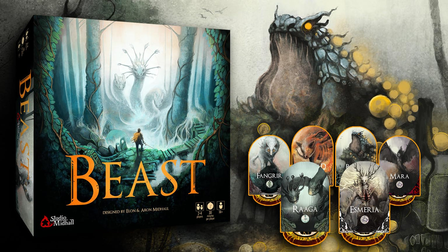 Pegasus Spiele Beast Board Game US Edition - Multicoloured Cardboard, Model 237491