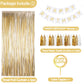 Katbuu Gold Birthday Decorations - Golden Birthday Party Decorations, Happy Birthday Decorations For Women Boys Girls Men, Golde