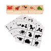 Wnwl Wooden Shape Matching Games, Shadow Matching Puzzle Games Montessori Wooden Sorting And Stacking Toys, Children'S Image Pla