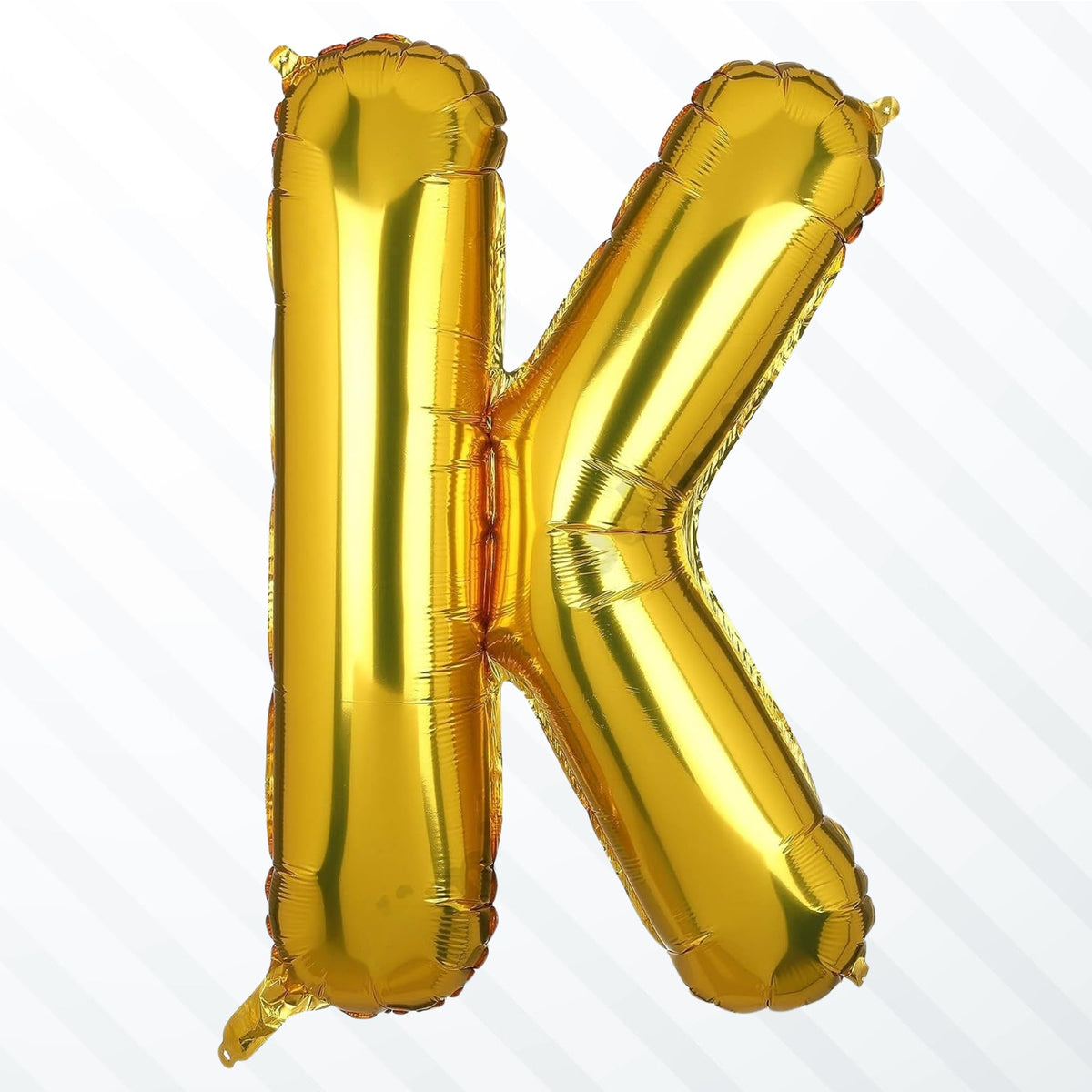 Flyloons Gold K Alphabets Letter Foil Balloons Perfect for Birthday Decoration Items, Anniversary, Bachelorette, Wedding, Farewe